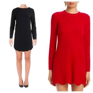 Aqua Scalloped Dress